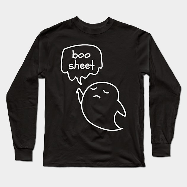 This is boo sheet Long Sleeve T-Shirt by Mr.PopArts